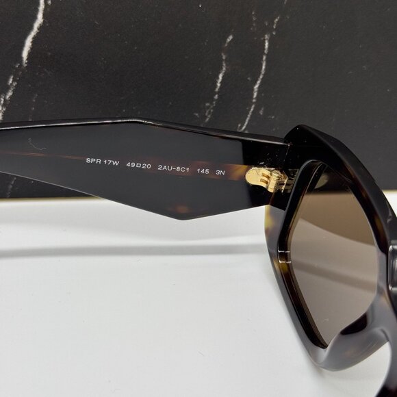 NEW PRADA PR17WS 2AU8C1 WOMEN HAVANA EYEWEAR SPR 17W 2AU8C1 SUNGLASSES - Picture 9 of 11